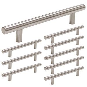 10 Pack Brushed Nickel Cabinet Pulls Drawer Handle
